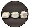 Set 3 tazones robot ceramica