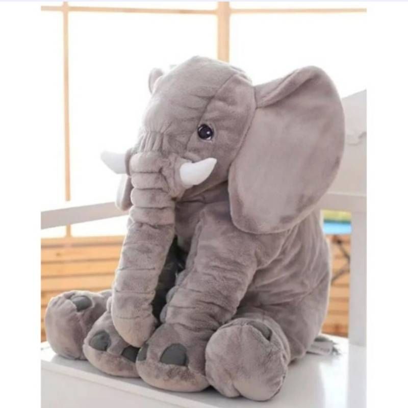 Elefante De Apego 60 Cms Gris
